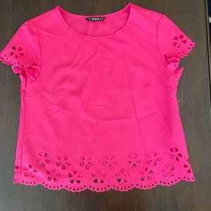 Bright Pink Blouse